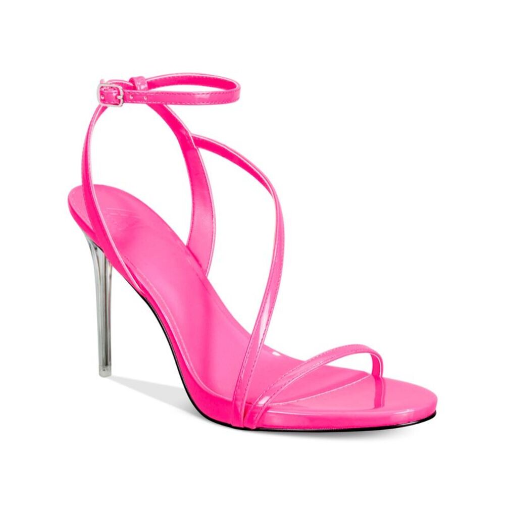 AAJ BY AMINAH Womens Pink Strap Zayn Almond Toe Stiletto Heeled Sandal 5.5 M - Picture 1 of 4